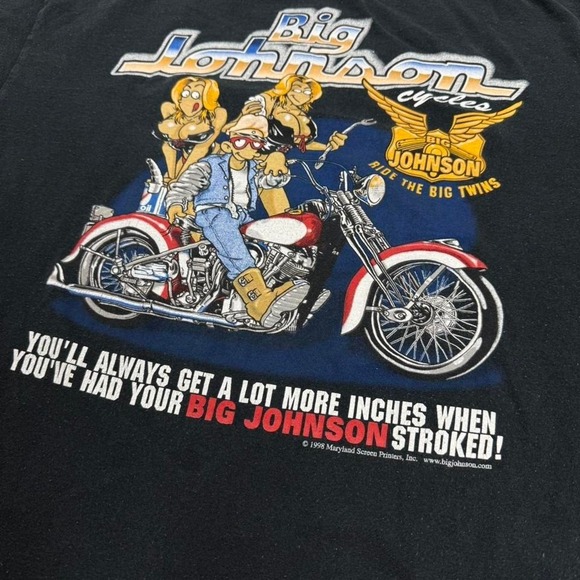 Vintage Big Johnson "Stroked" tee Size XL - Picture 2 of 7
